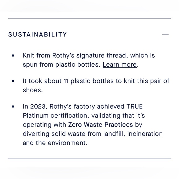 Rothy’s The Point Ecru 7.5 - Picture 8 of 10